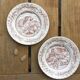 Pair of vintage dessert plates