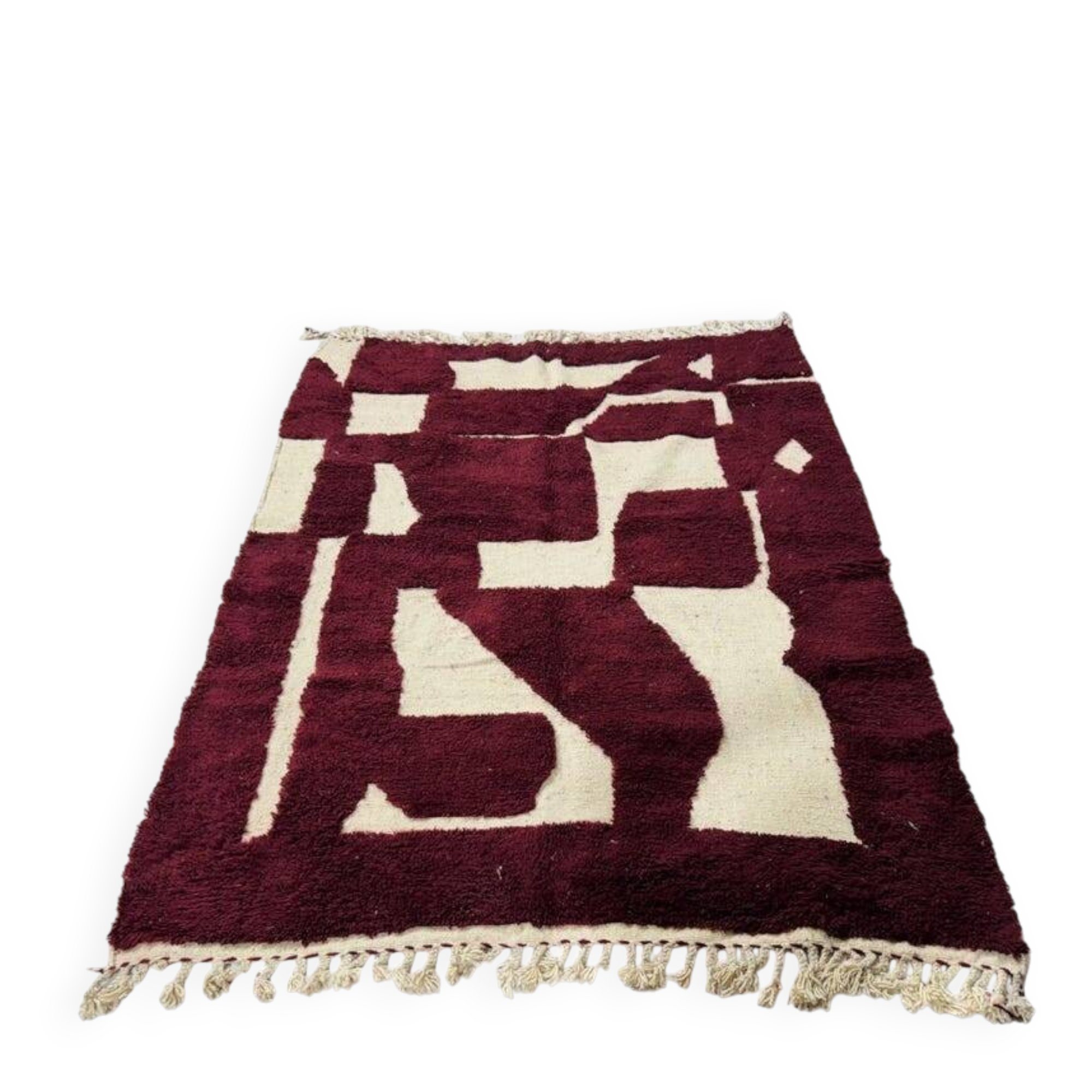 Handmade Beni Ourain wool rug, 150/250cm