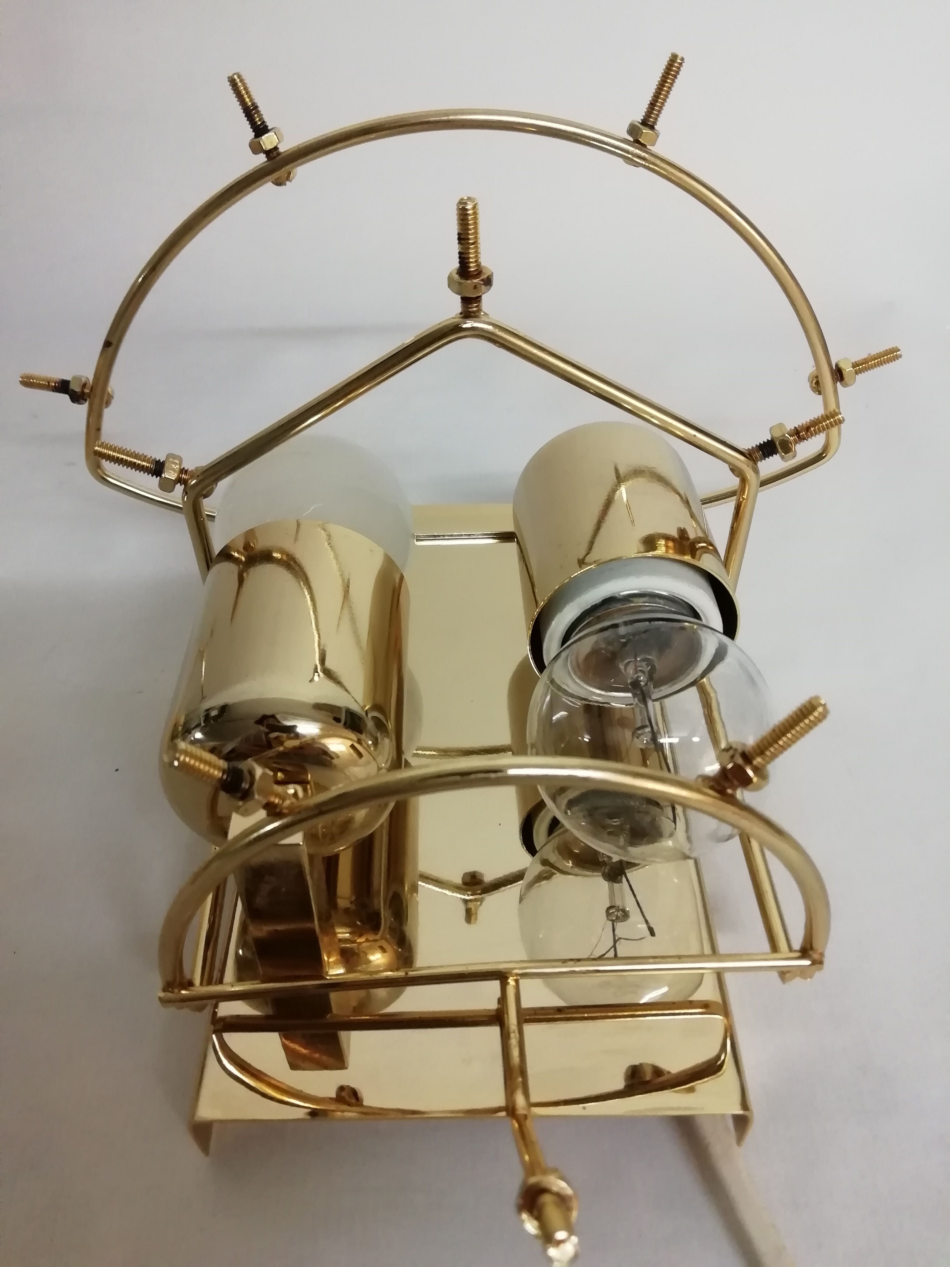 Pair of Murano glass flower wall light