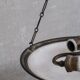 Brass and alabaster french antique plafonnier