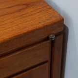 Solid elm sideboard – Brutalist & Modernist design, circa 1960-70