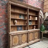 Huge oak display cabinet from the late 19th century