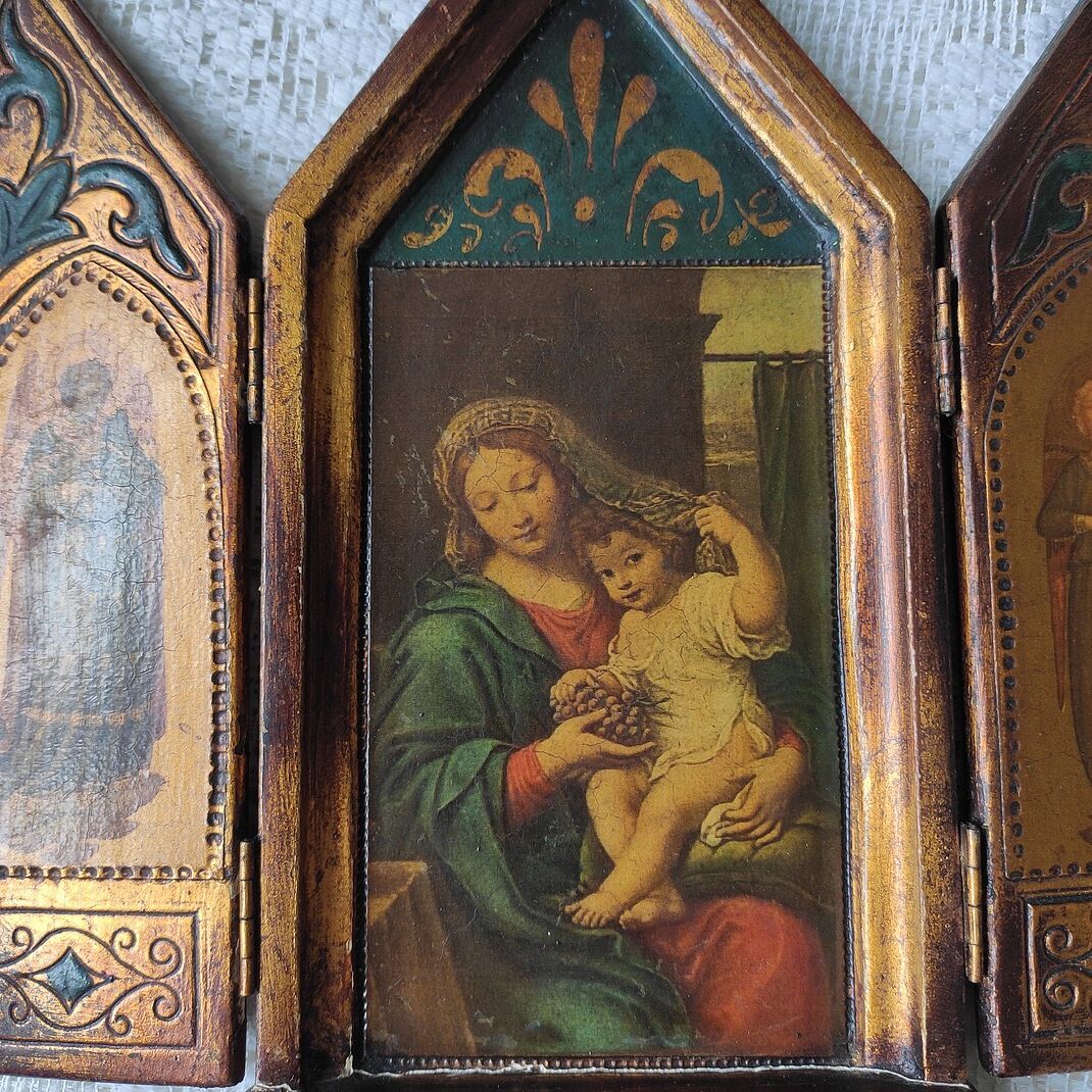 Religious triptych