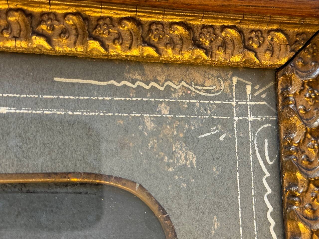 Old silver photograph, portrait, 19th century