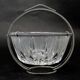 Art Deco sugar bowl, glass, silver-plated brass, Poland, 1920s