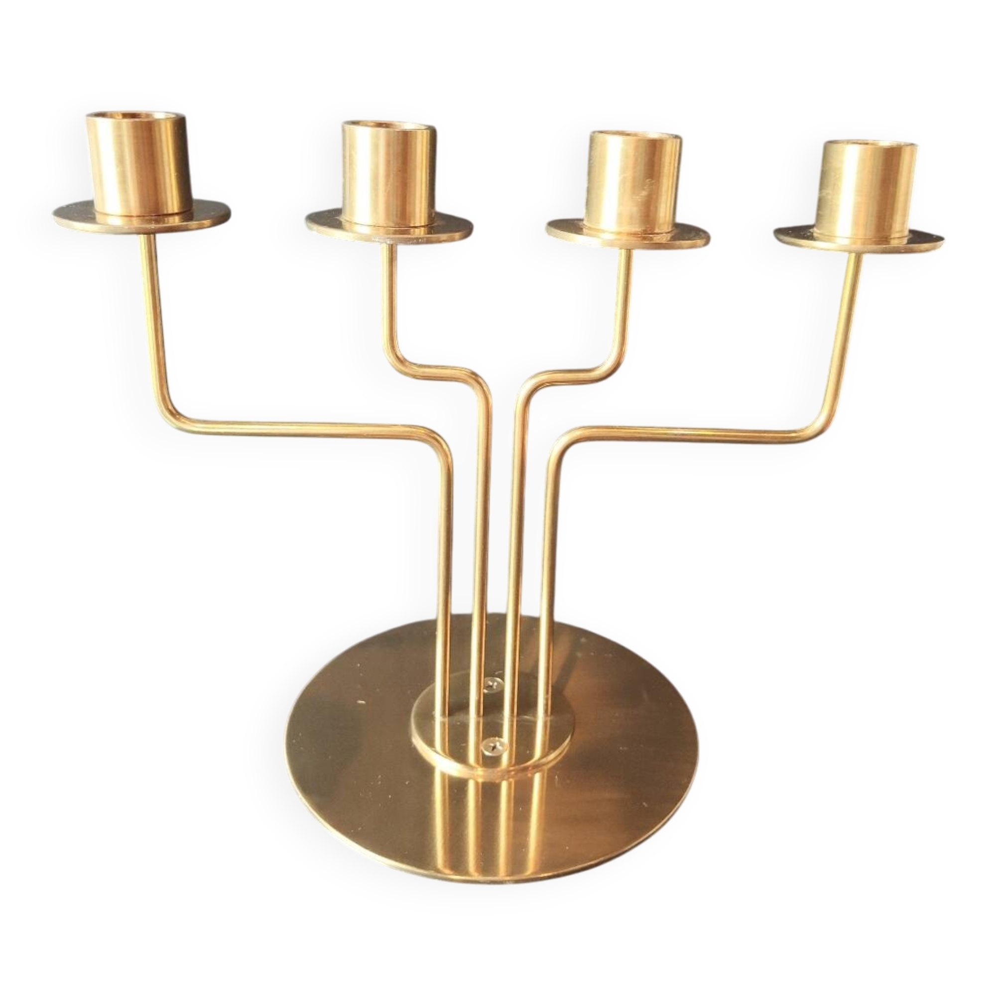 Vintage IKEA brass chandelier – 4 branches – 1990s