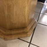 Octagonal Travertine Dining Table Circa 1980
