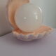 Lampe coquillage rose saumon