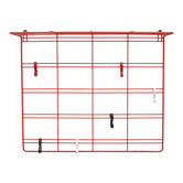 Red Metal Wire Hanging Coat Rack 1960s Holland