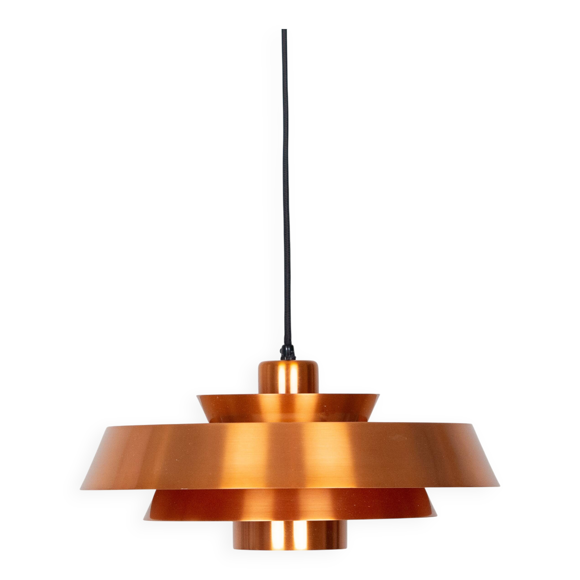 Danish vintage pendant lamp Nova by Jo Hammerborg, Fog og Moruo, 1963