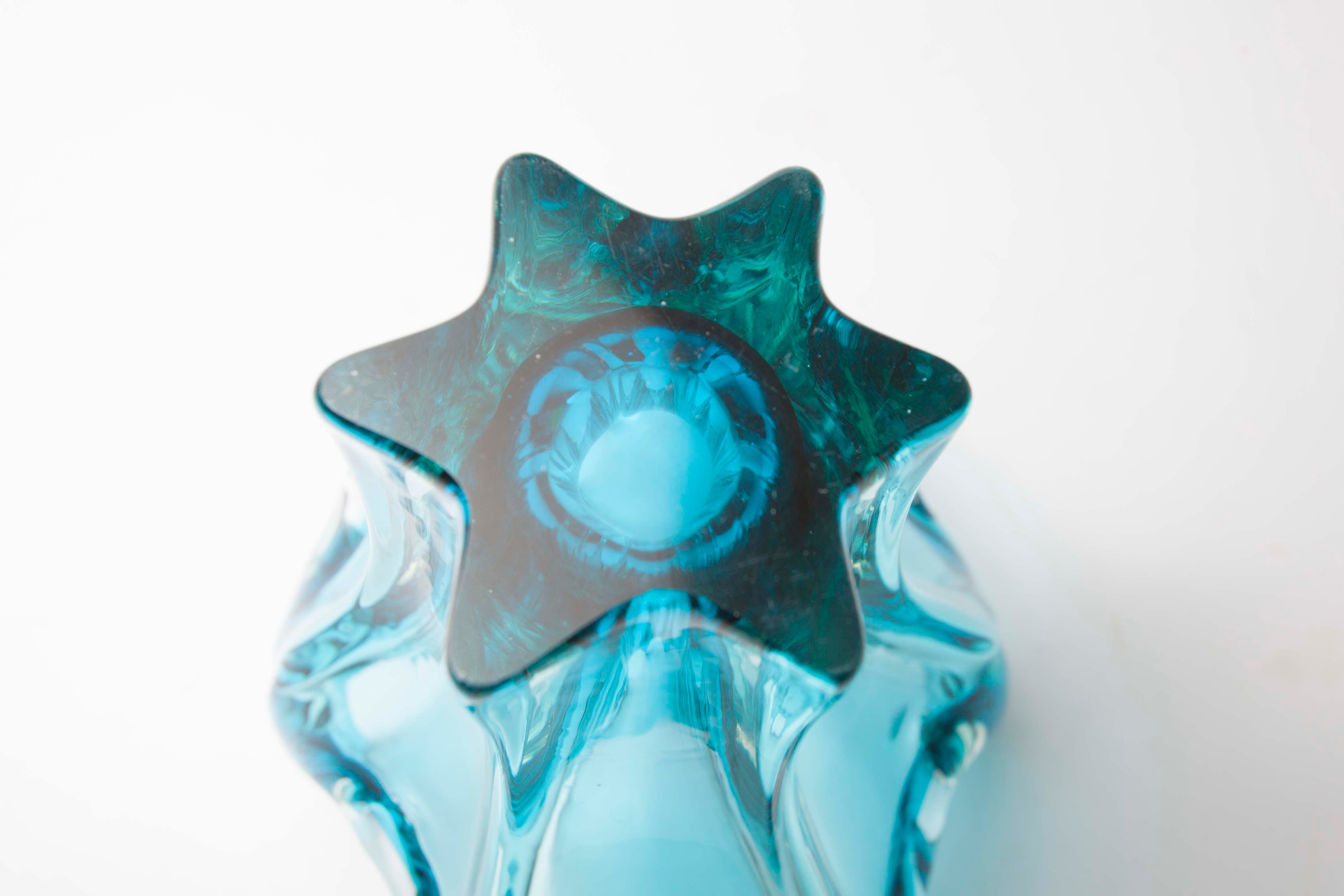 60's blue Murano vase