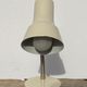 Vintage articulated industrial beige metal desk lamp