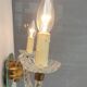 Applique 2 bras verre Murano vintage 1950