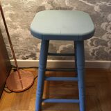 Painted wooden stool