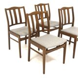 4 Scandinavian beech chairs, Sweden, 1960
