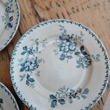 Set of 6 Terre de Fer plates, Acacia model