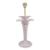 Lampe Palmier en céramique rose nacrée, Italie, circa 1960