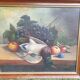 Still Life with Grapes and Game, signed, 1913