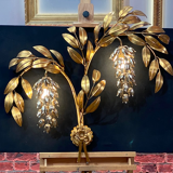 Wisteria wall lamp by Hans Kögl