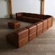 Canapé en cuir modulaire De Sede DS 15 XL, Suisse, années 1970