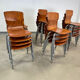 Lot 22 chairs obo eromes honey, 70s, holland