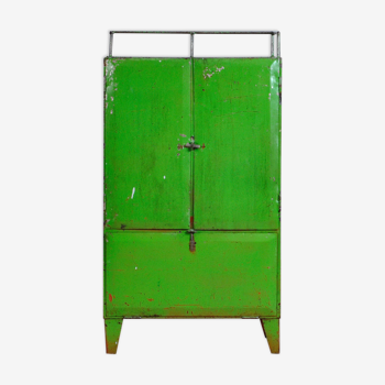 Industrial iron cabinet with 4 drawers, 1960s