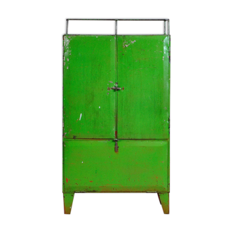 Industrial iron cabinet with 4 drawers, 1960s