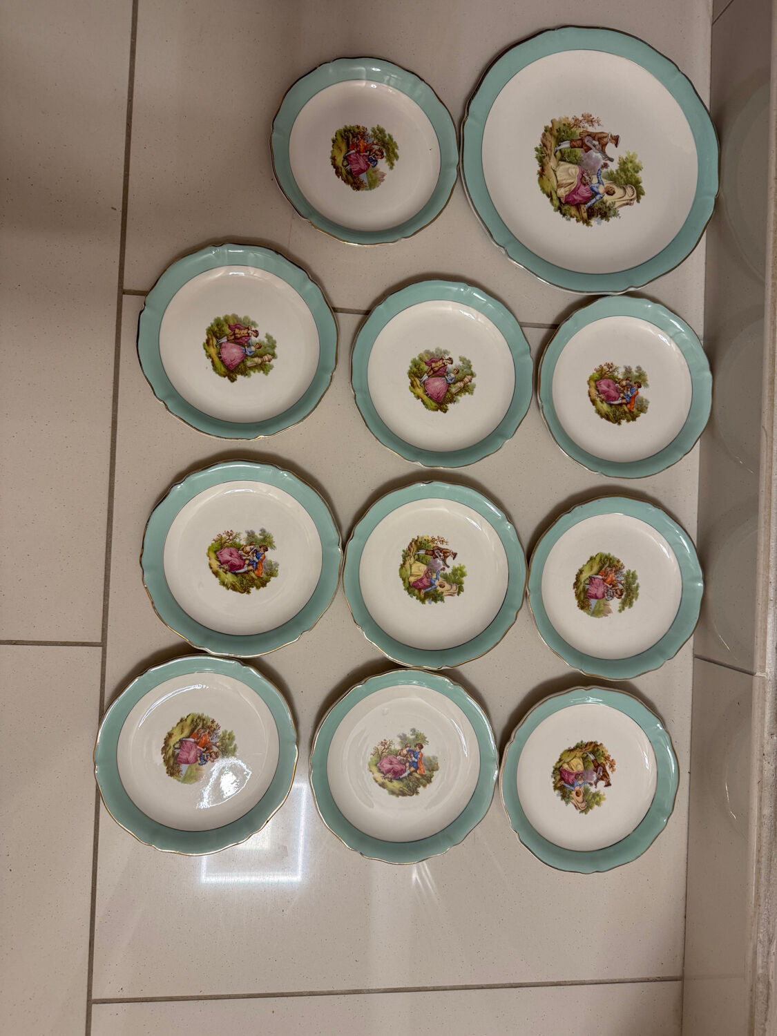 Ceranord St Amand main course and 10 dessert plates