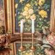 Duo of small brass candlesticks