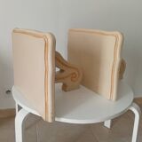 Vintage solid oak wall-mounted console shelf