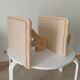 Vintage solid oak wall-mounted console shelf