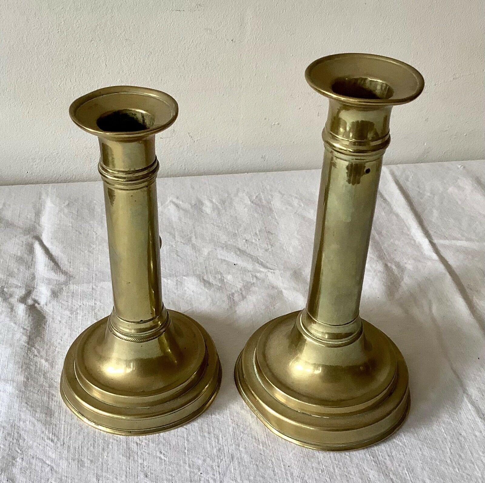 Lot of 4 old candlesticks