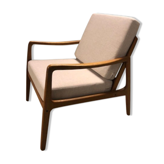 Danish MidCentury Teak Easy Chair by Ole Wanscher FD-109