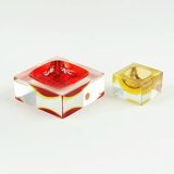 Monumental Murano Glass Catchall/Vide Poche by F.Poli for Seguso, 1970s