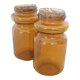 Glass jars with cork lid