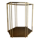 Brass and smoked glass console from the 70s
