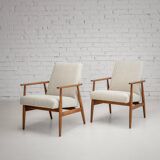 Fauteuil Lisek Mid-Century – Original vintage des années 1960 restauré par Henryk Lis