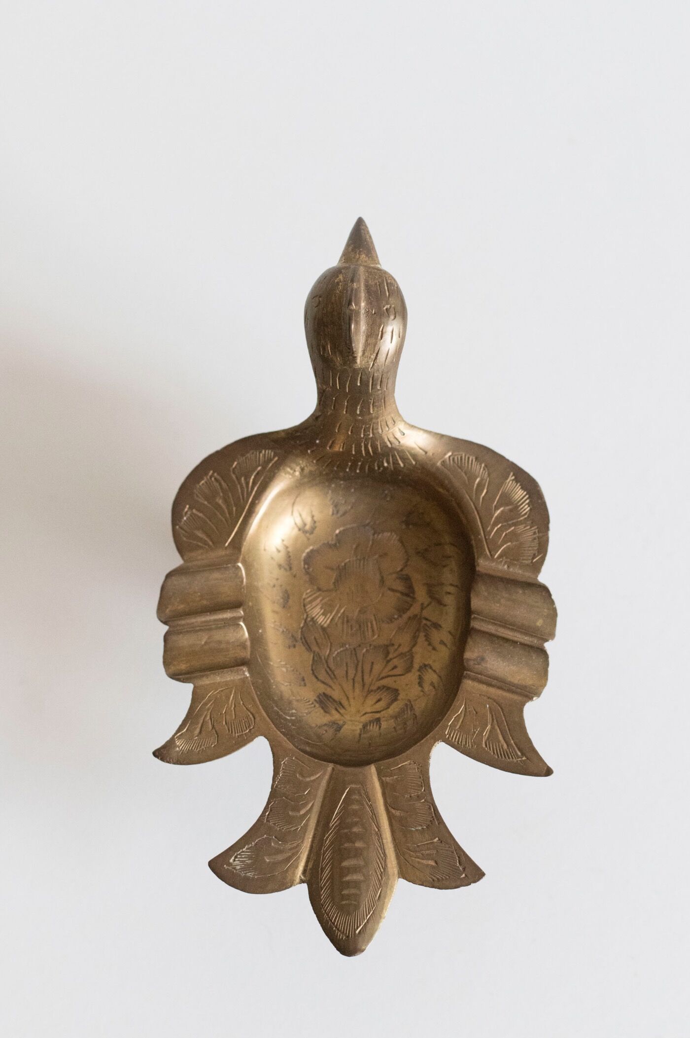 Empty pocket / old brass ashtray