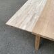 Renovated extendable farmhouse dining table in solid oak from the 19th century, 250-350.