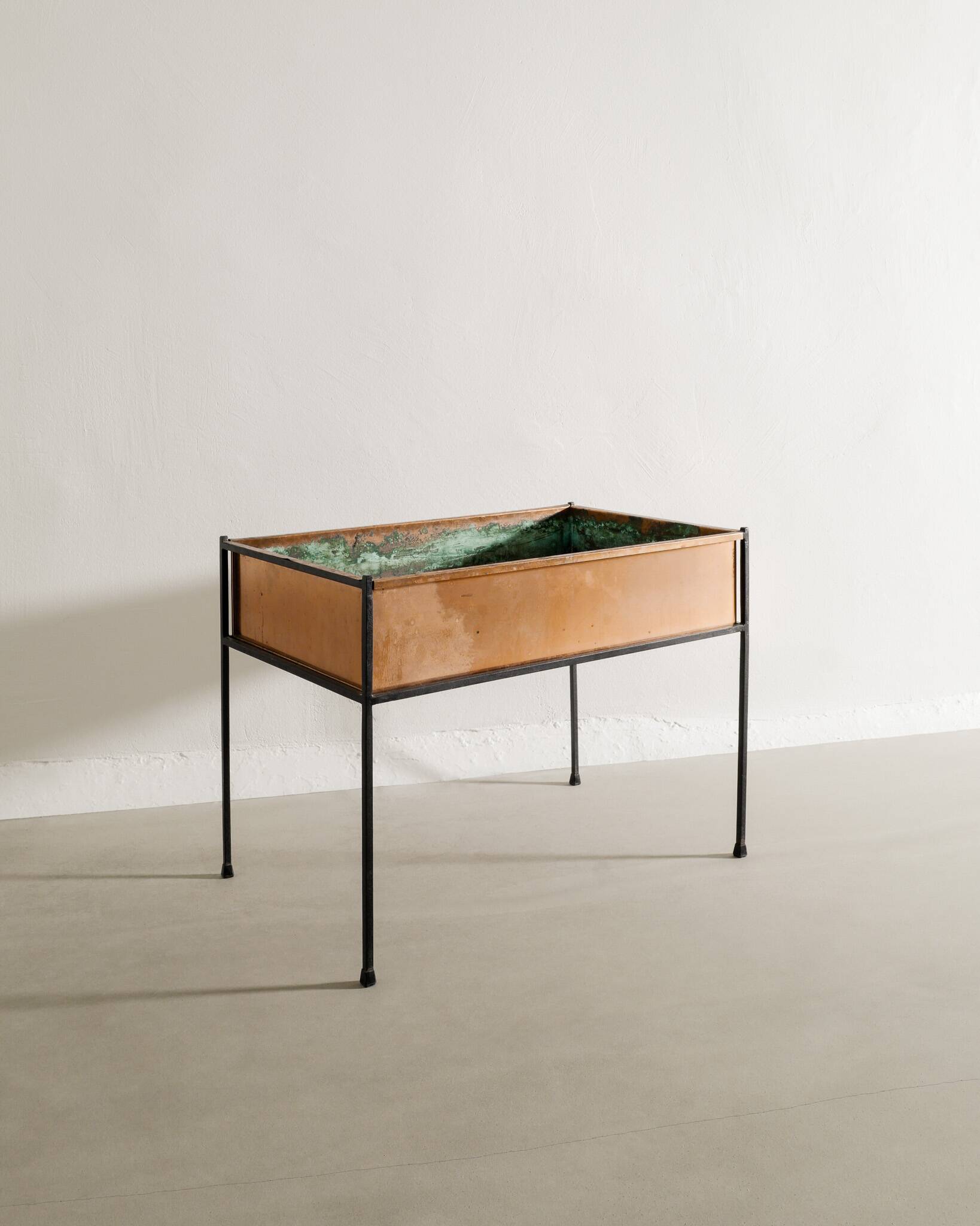 Swedish Mid Century Copper Metal Planter Hans-Agne Jakobsson, 1950s