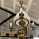 Gilded brass ceiling lamp