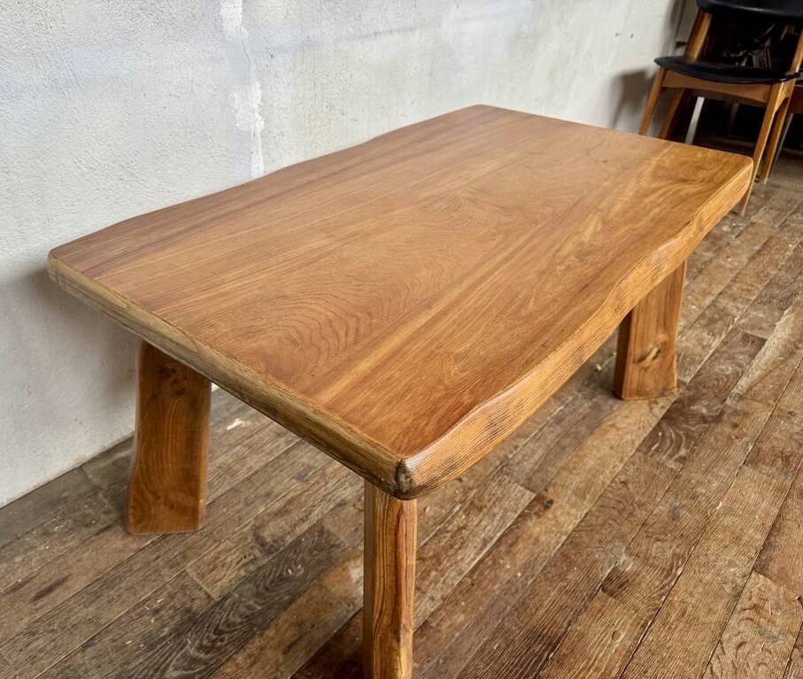 Vintage modernist elm coffee table