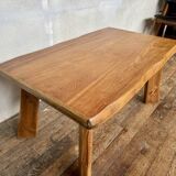 Table basse en orme vintage moderniste