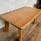 Vintage modernist elm coffee table