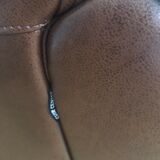 Full grain leather club armchair