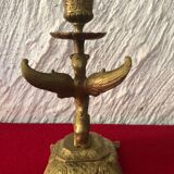 Bougeoir en bronze chimère