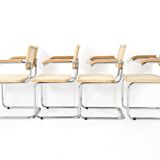 Set of 4 B32 Style Chairs by Marcel Breuer