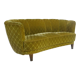 1950s Mid Century Gold Banana Sofa, Denmark