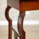 Table basse en acajou brun Art Nouveau du début du 20e siècle, années 1950