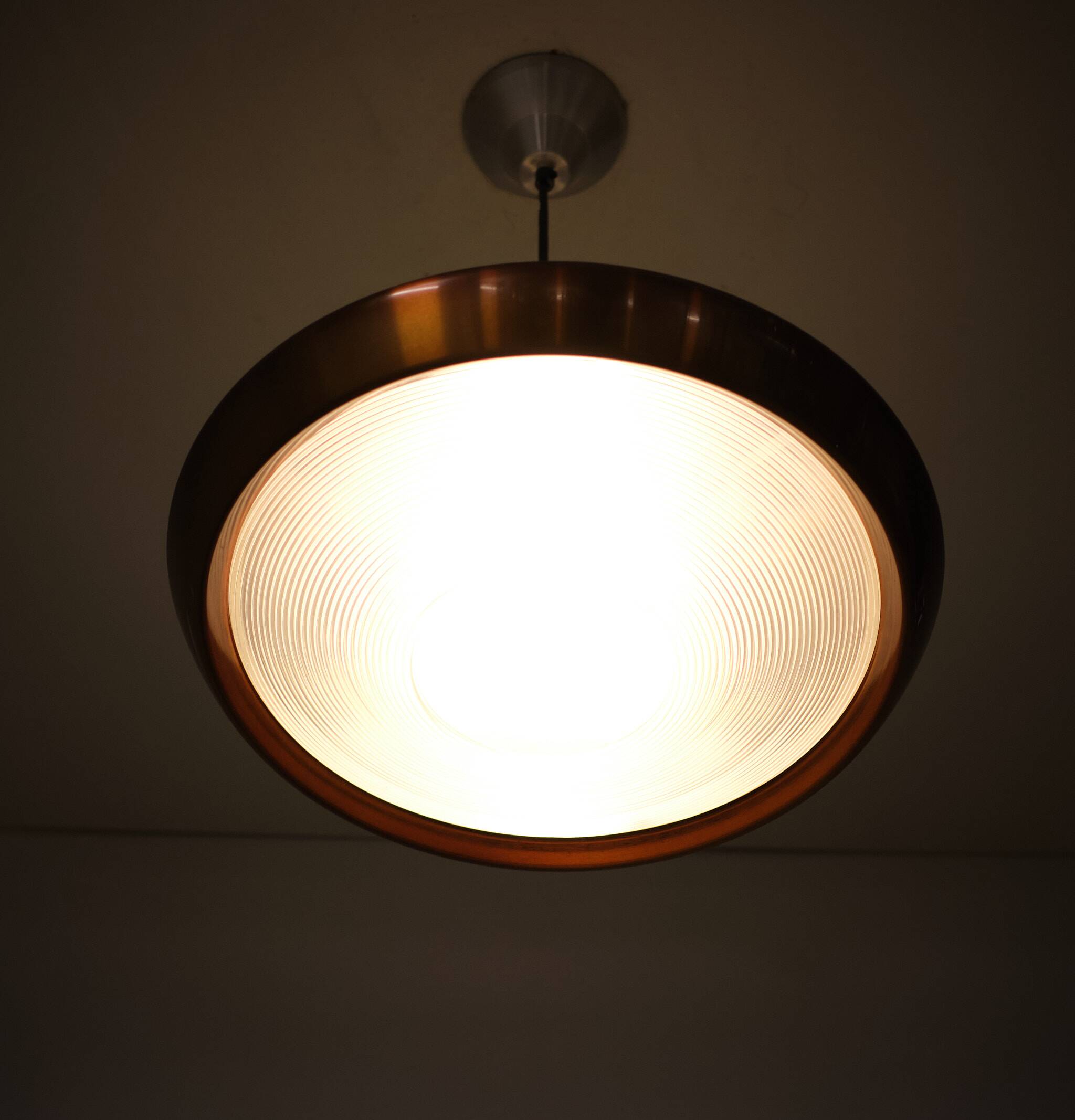 Philips Aluminum ceiling lamp 1960s Holland